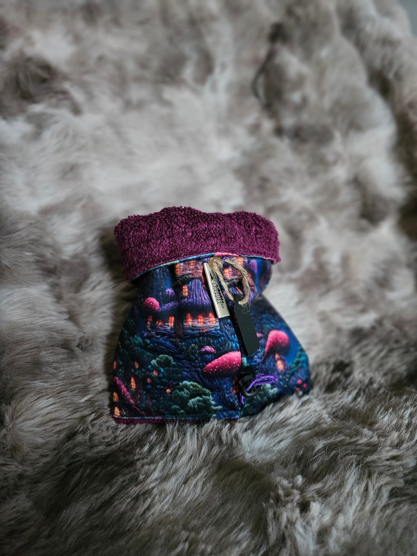 XS Luxury Dog Drying Snood - Fairy Houses