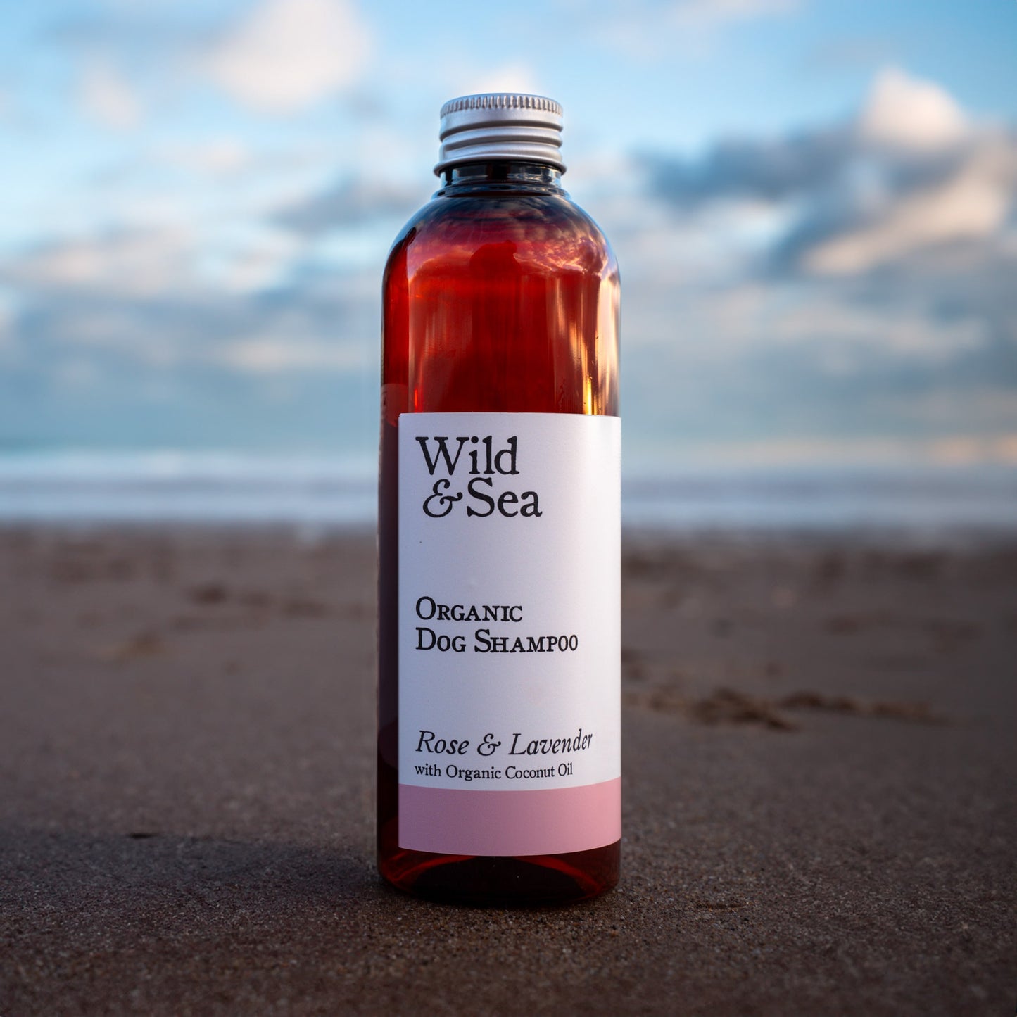 Wild & Sea Rose & Lavender Organic Dog Shampoo.