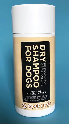 50g of 100% Organic Dry Shampoo for Dogs.